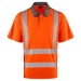 Leo Workwear P12-O-LEO Trimstone EcoViz Coolmax High Performance Polo Shirt Orange
